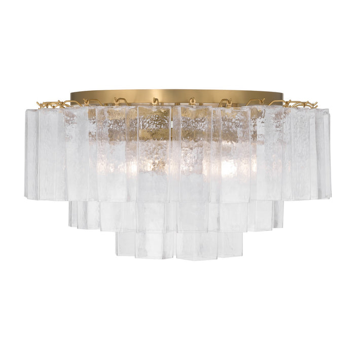 Metropolitan - N3145-732 - Seven Light Flush Mount - Torvento - Legacy Brass