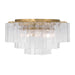 Metropolitan - N3145-732 - Seven Light Flush Mount - Torvento - Legacy Brass