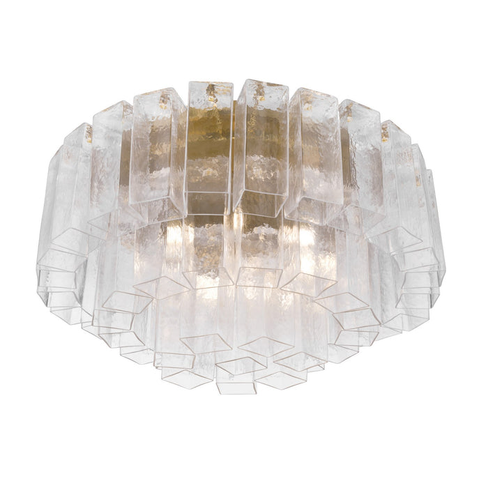 Metropolitan - N3145-732 - Seven Light Flush Mount - Torvento - Legacy Brass