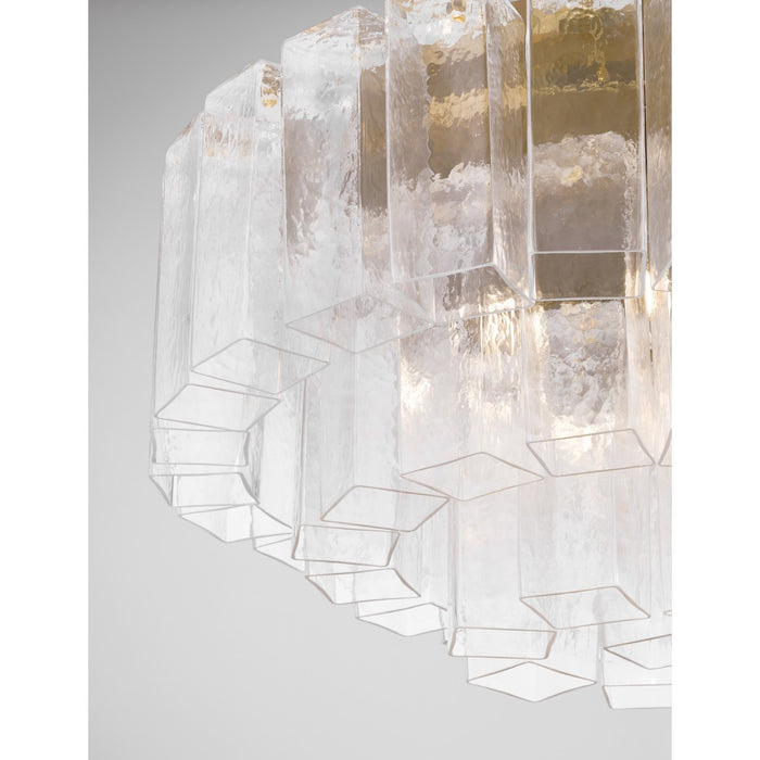 Metropolitan - N3145-732 - Seven Light Flush Mount - Torvento - Legacy Brass