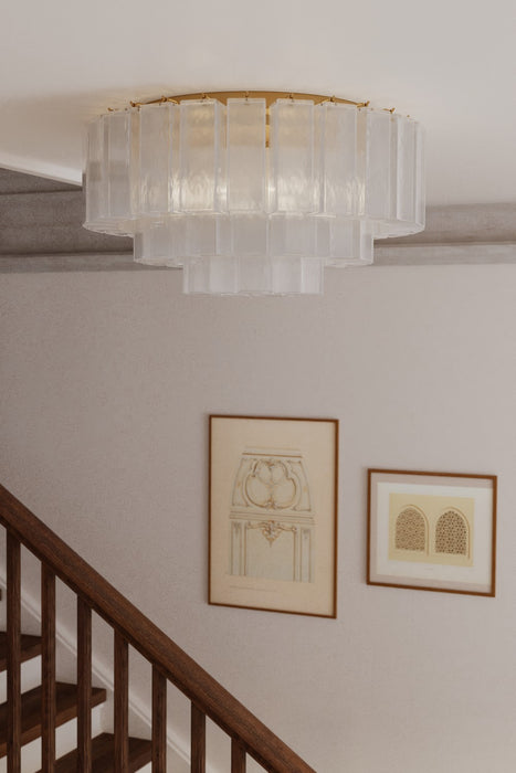 Metropolitan - N3145-732 - Seven Light Flush Mount - Torvento - Legacy Brass