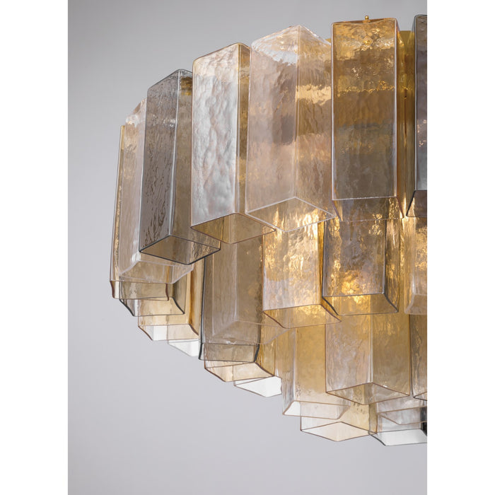 Metropolitan - N3145-MX-732 - Seven Light Flush Mount - Torvento - Legacy Brass