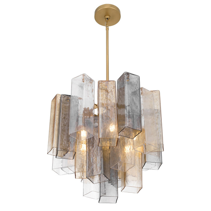 Metropolitan - N3146-MX-732 - Six Light Pendant - Torvento - Legacy Brass