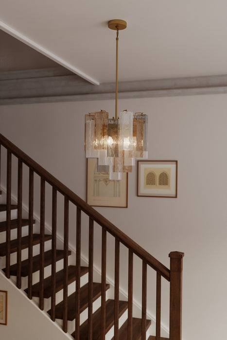 Metropolitan - N3146-MX-732 - Six Light Pendant - Torvento - Legacy Brass