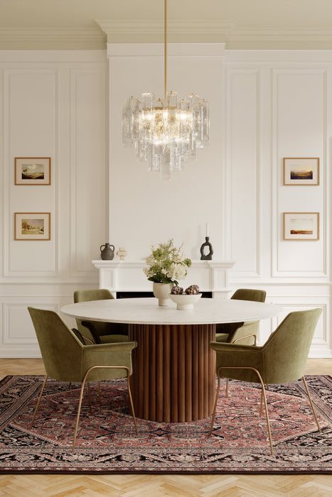 Metropolitan - N3148-732 - Nine Light Pendant - Torvento - Legacy Brass