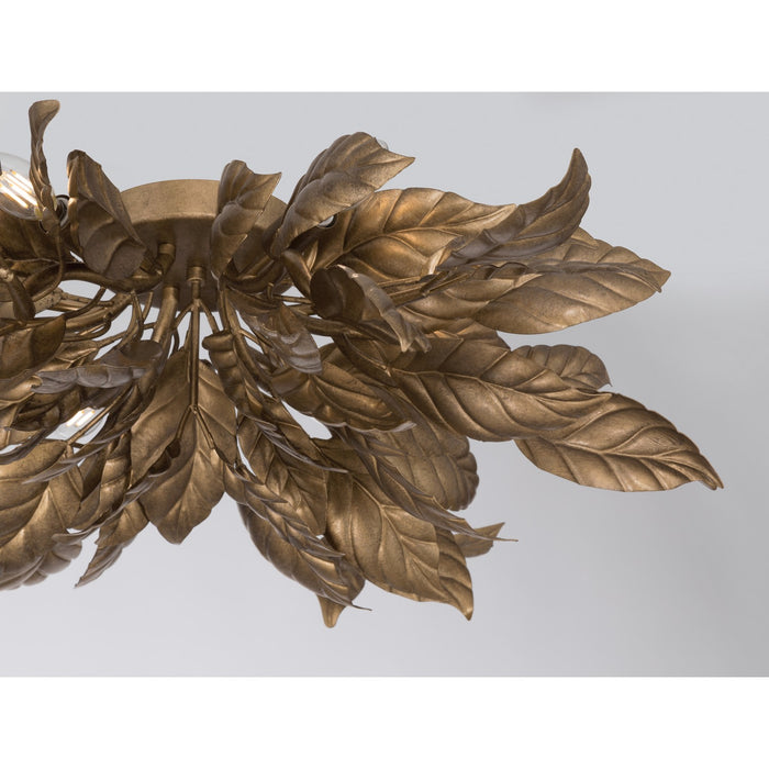 Metropolitan - N3525-736 - Six Light Flush Mount - Seraphine - Weathered Gold