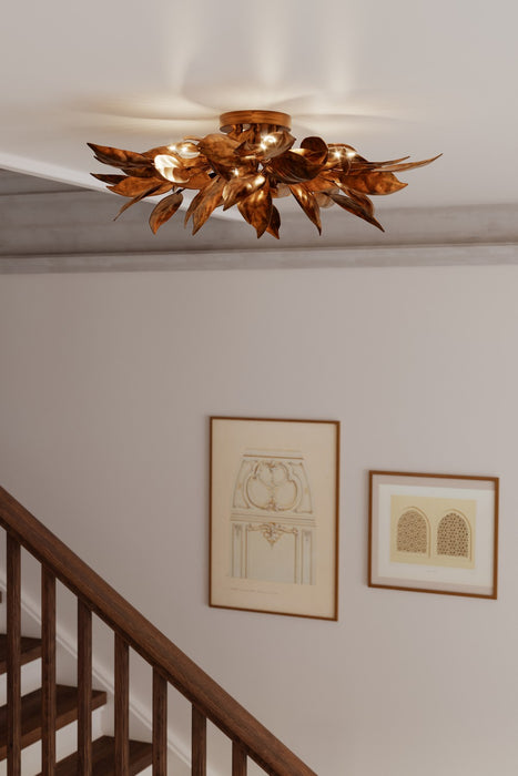 Metropolitan - N3525-736 - Six Light Flush Mount - Seraphine - Weathered Gold