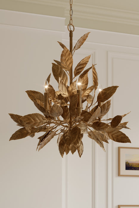 Metropolitan - N3526-736 - Six Light Chandelier - Seraphine - Weathered Gold