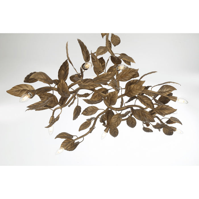 Metropolitan - N3527-736 - 11 Light Linear Chandelier - Seraphine - Weathered Gold