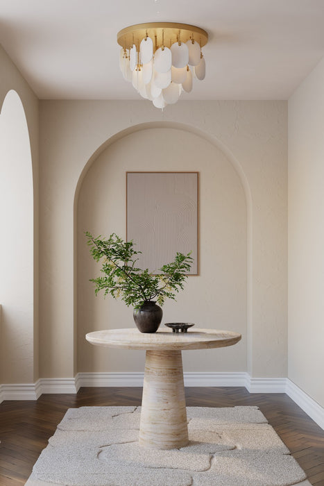 Metropolitan - N3675-732 - Five Light Flush Mount - Velisse - Legacy Brass