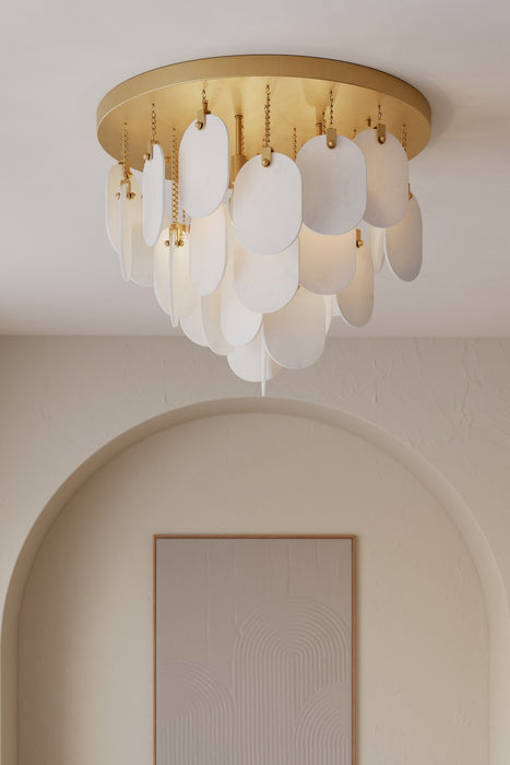 Metropolitan - N3675-732 - Five Light Flush Mount - Velisse - Legacy Brass