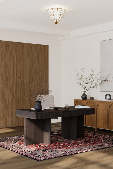 Metropolitan - N5624-732 - Three Light Semi-Flush Mount - Jaxen - Legacy Brass