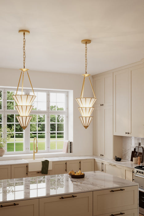 Metropolitan - N5625-732 - Five Light Pendant - Jaxen - Legacy Brass