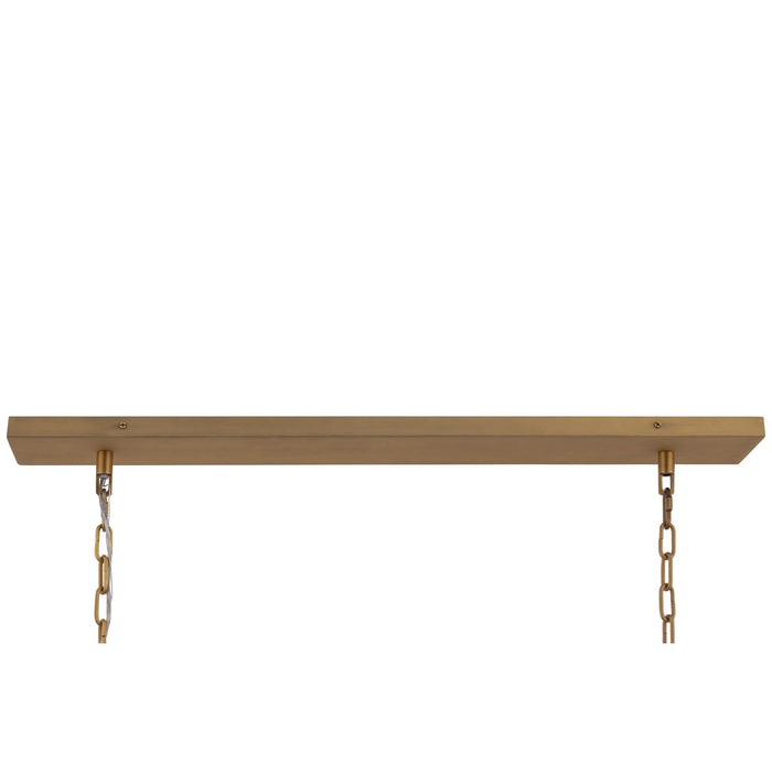 Metropolitan - N5626-732 - Six Light Linear Chandelier - Jaxen - Legacy Brass