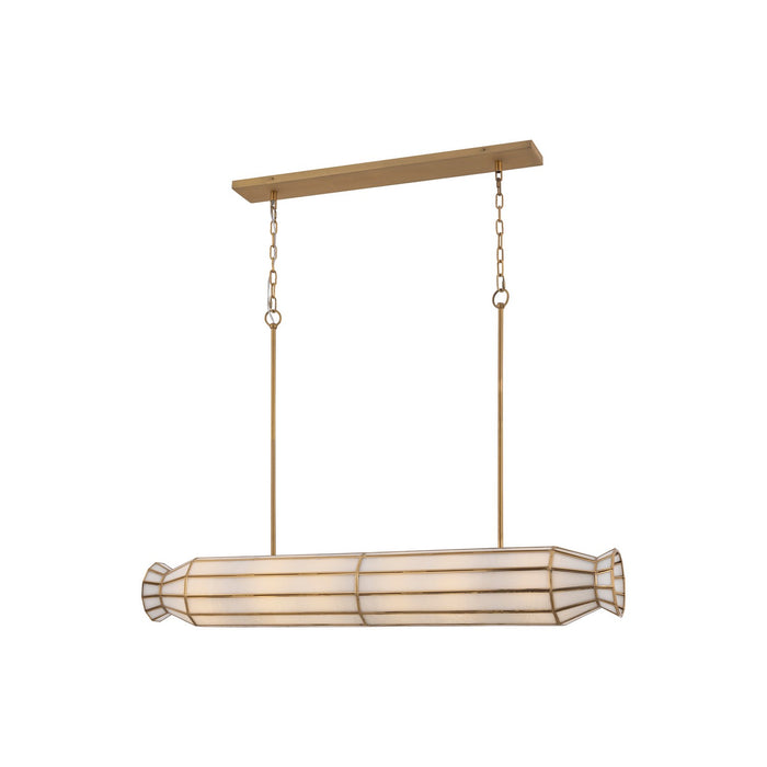 Metropolitan - N5626-732 - Six Light Linear Chandelier - Jaxen - Legacy Brass