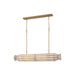 Metropolitan - N5626-732 - Six Light Linear Chandelier - Jaxen - Legacy Brass