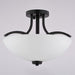 Vaxcel - C0341 - Three Light Semi-Flush Mount - River Grove - Matte Black