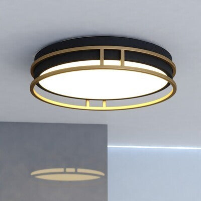 Vaxcel - C0342 - LED Flush Mount - Northgate - Matte Black/Satin Gold