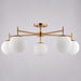 Vaxcel - C0348 - Five Light Semi-Flush Mount - Armitage - Muted Brass