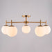 Vaxcel - C0348 - Five Light Semi-Flush Mount - Armitage - Muted Brass