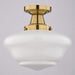 Vaxcel - C0349 - One Light Semi-Flush Mount - Eastgate - Antique Gold