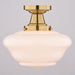 Vaxcel - C0349 - One Light Semi-Flush Mount - Eastgate - Antique Gold