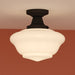 Vaxcel - C0350 - One Light Semi-Flush Mount - Eastgate - Matte Black