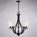 Vaxcel - H0319 - Five Light Chandelier - Monrovia - Oil Rubbed Bronze