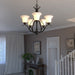 Vaxcel - H0319 - Five Light Chandelier - Monrovia - Oil Rubbed Bronze