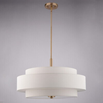 Vaxcel - P0442 - Five Light Pendant - Brentwood - Sunset Gold