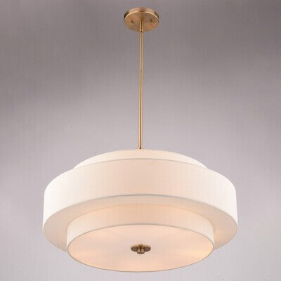 Vaxcel - P0442 - Five Light Pendant - Brentwood - Sunset Gold