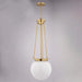 Vaxcel - P0446 - One Light Pendant - Kent - Muted Brass