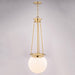 Vaxcel - P0446 - One Light Pendant - Kent - Muted Brass