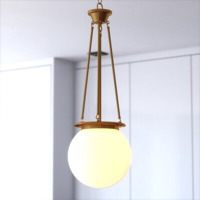 Vaxcel - P0446 - One Light Pendant - Kent - Muted Brass