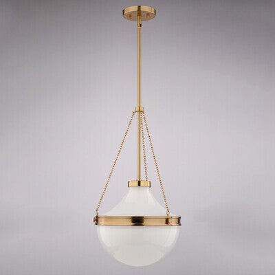 Vaxcel - P0448 - One Light Pendant - Lincoln - Muted Brass