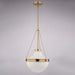 Vaxcel - P0448 - One Light Pendant - Lincoln - Muted Brass