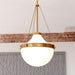 Vaxcel - P0448 - One Light Pendant - Lincoln - Muted Brass
