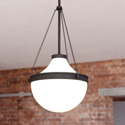 Vaxcel - P0449 - One Light Pendant - Lincoln - Matte Black