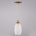 Vaxcel - P0451 - One Light Mini Pendant - Milano - Muted Brass