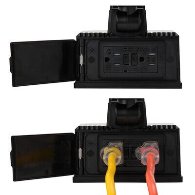 Vaxcel - T0788 - LED Outdoor Motion Sensor Security Flood Light - Outdoor Security - Black