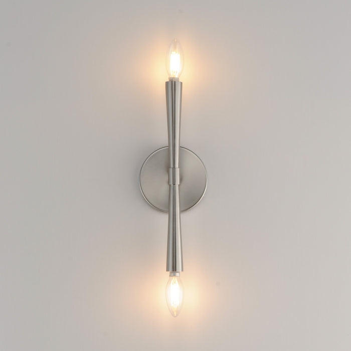 Maxim - 24620SN - Two Light Wall Sconce - Rome - Satin Nickel
