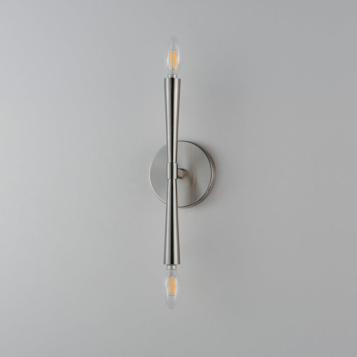 Maxim - 24620SN - Two Light Wall Sconce - Rome - Satin Nickel