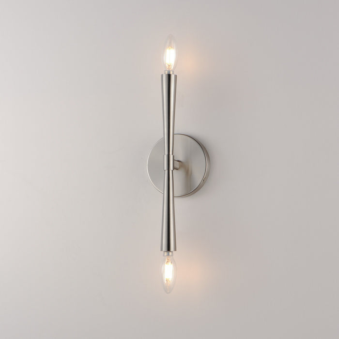 Maxim - 24620SN - Two Light Wall Sconce - Rome - Satin Nickel