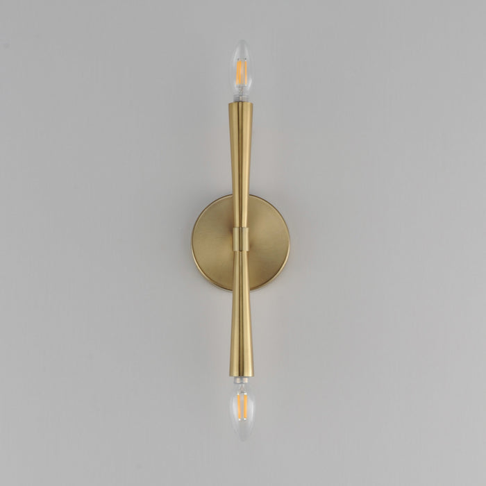 Maxim - 24620SBR - Two Light Wall Sconce - Rome - Satin Brass