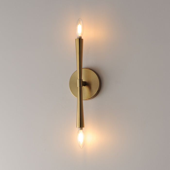 Maxim - 24620SBR - Two Light Wall Sconce - Rome - Satin Brass