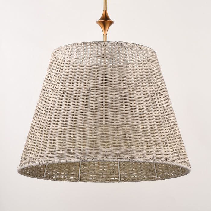 Maxim - 21488WWTNAB - Three Light Pendant - Baja - Natural Aged Brass