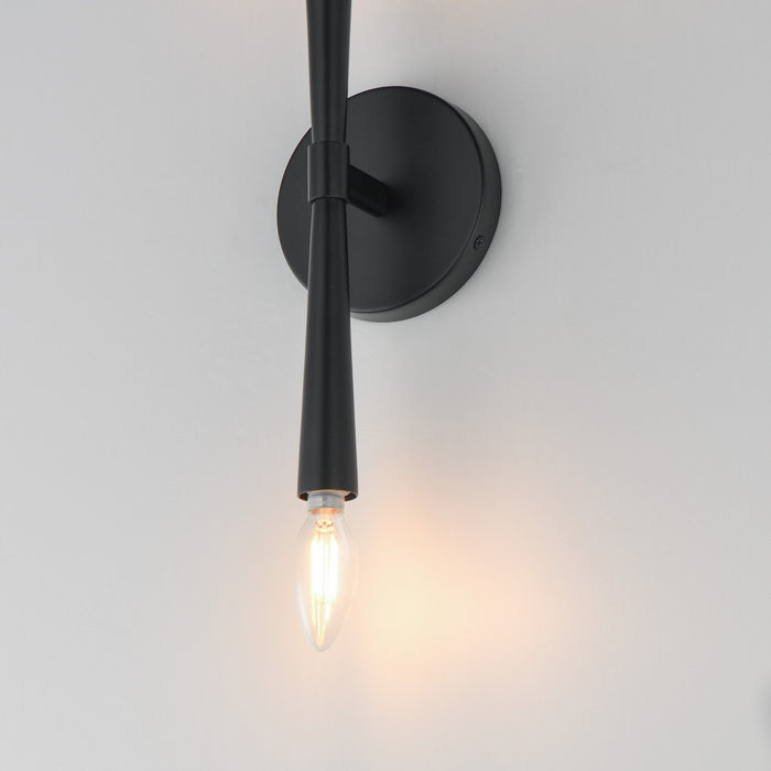Maxim - 24620BK - Two Light Wall Sconce - Rome - Black