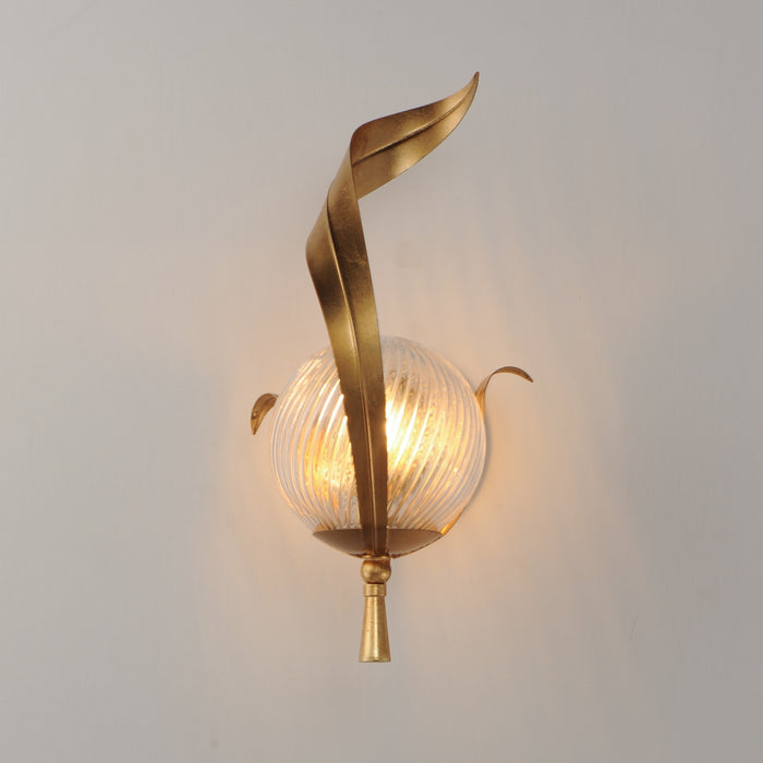 Maxim - 28711CRGL - One Light Wall Sconce - Firenze - Gold Leaf