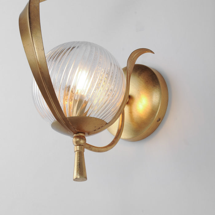 Maxim - 28711CRGL - One Light Wall Sconce - Firenze - Gold Leaf