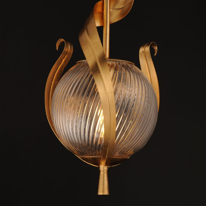 Maxim - 28712CRGL - One Light Pendant - Firenze - Gold Leaf